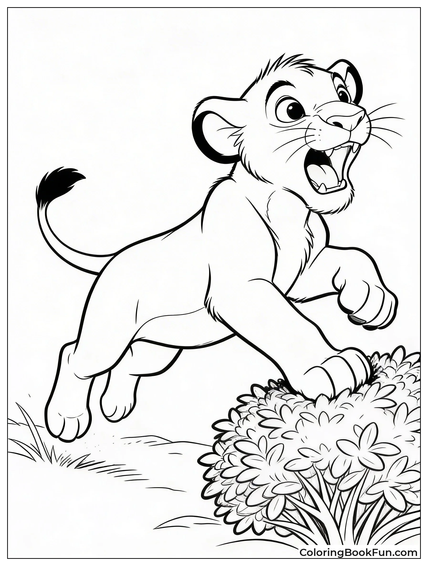 Simba Pounces on Bush