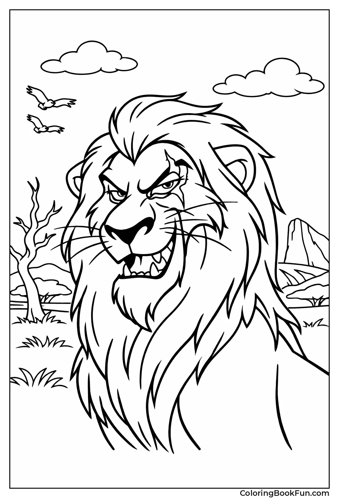 Scar Sneers on Savanna