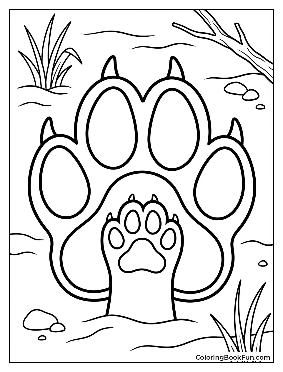 Simba's Paw in Mufasa's Print