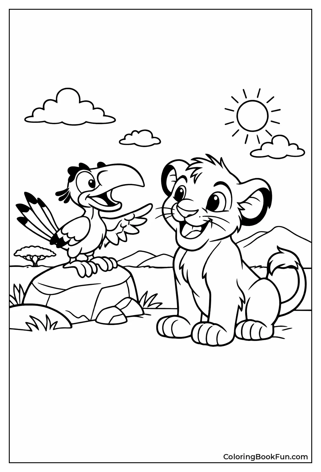 Zazu Reports to Simba