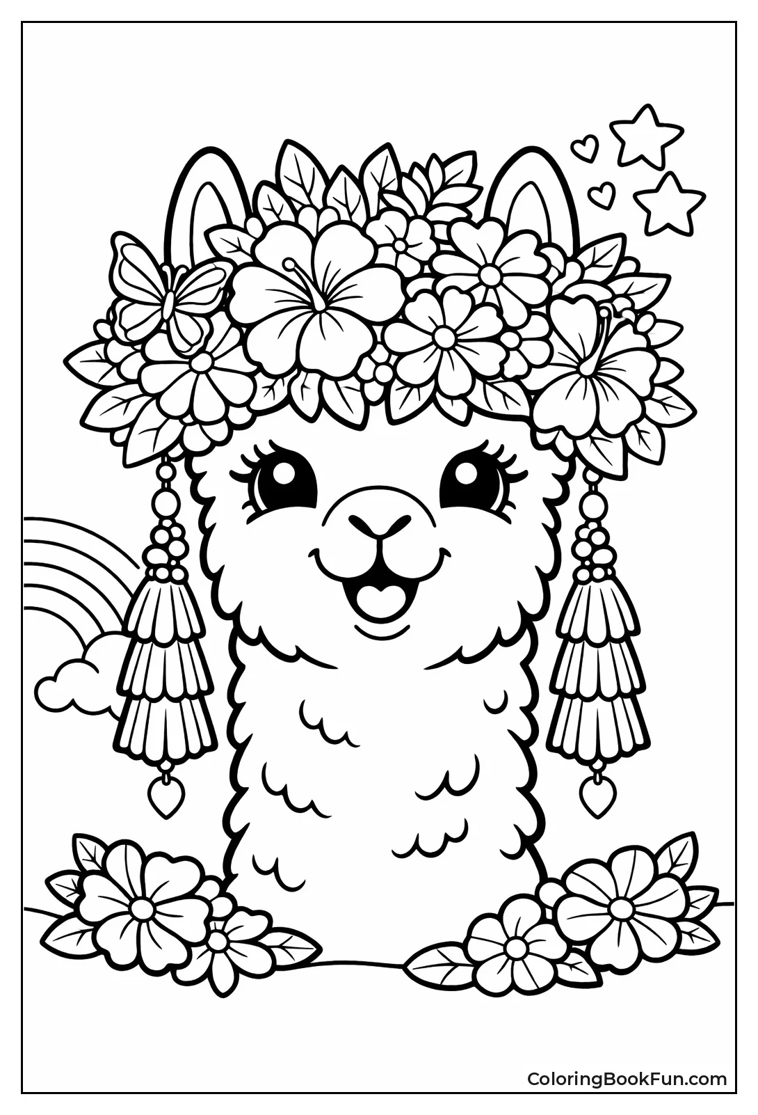 Llama Wears Big Crown