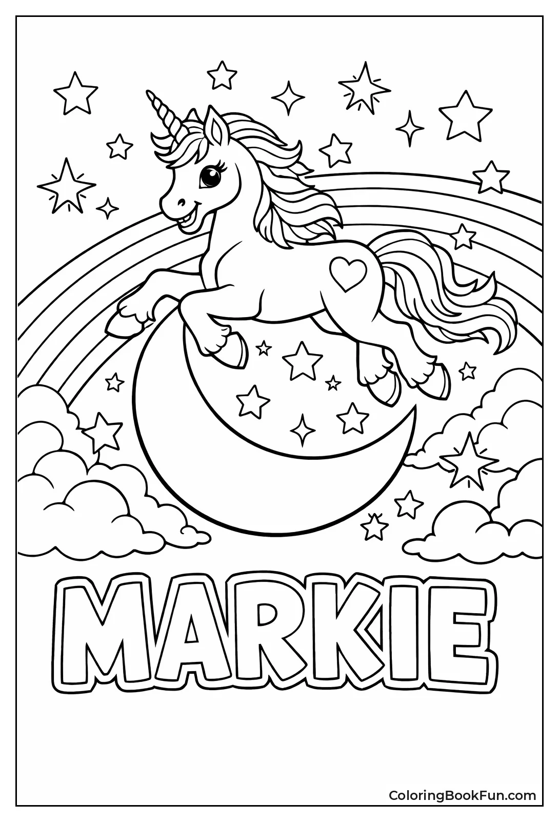 Markie Jumps Crescent Moon