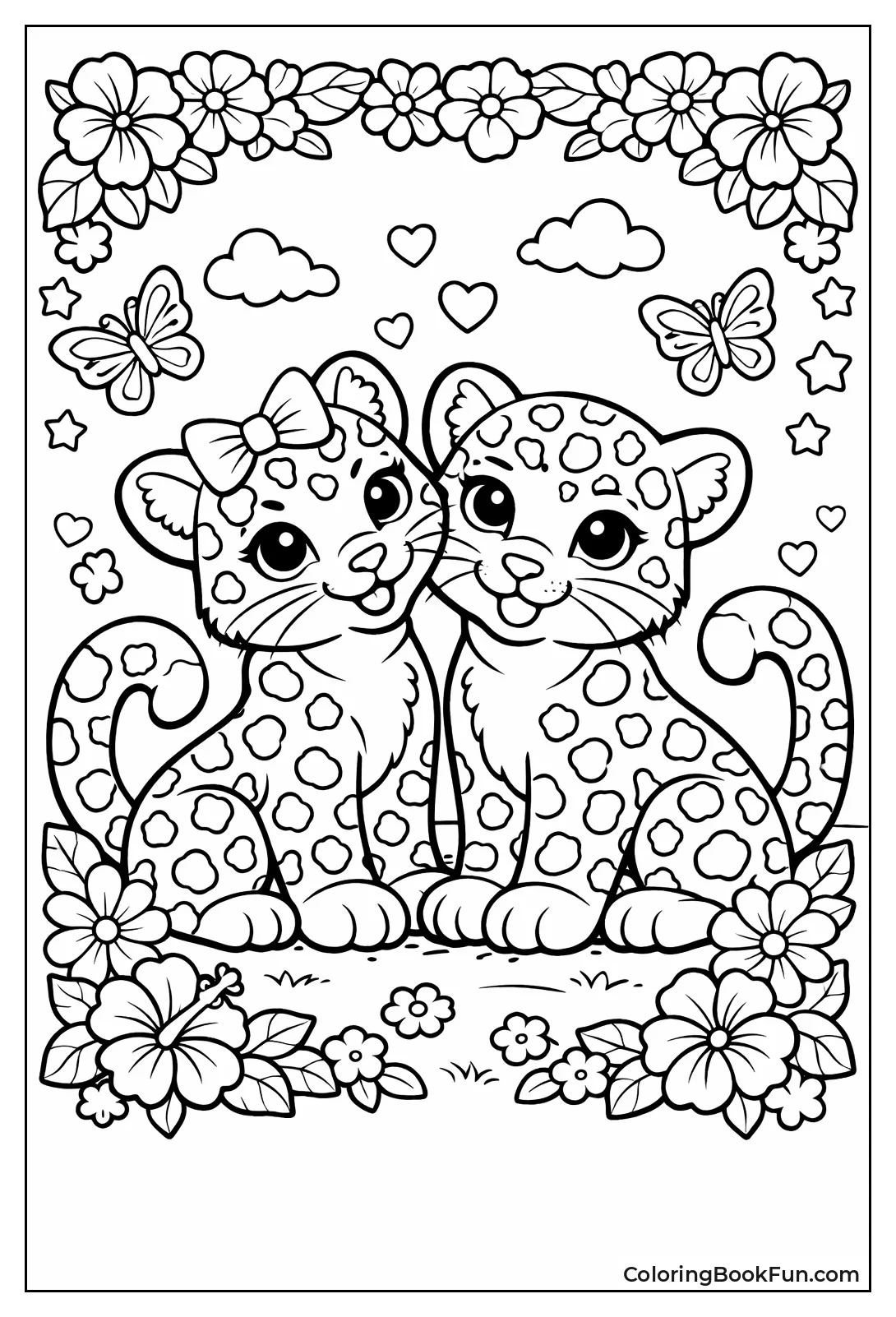 Rainbow Leopards Pose Together