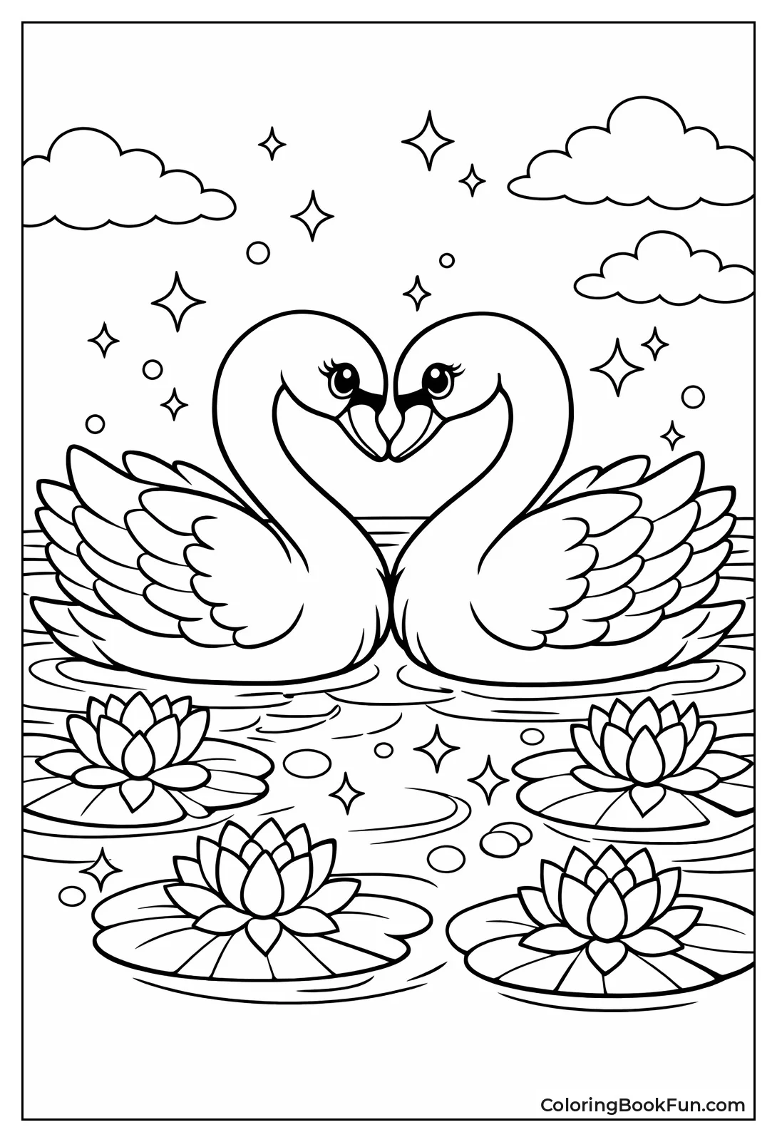 Swans Make Heart Necks