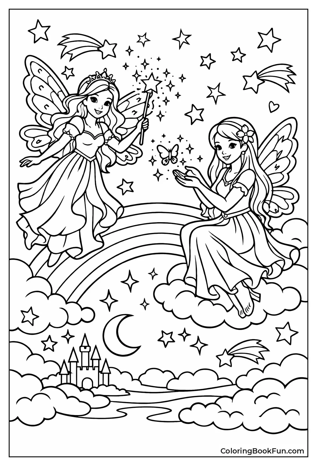 Whimsical Fairy with Sparkling Wings