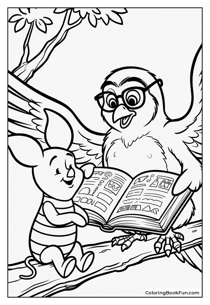 Piglet Listens to Owl