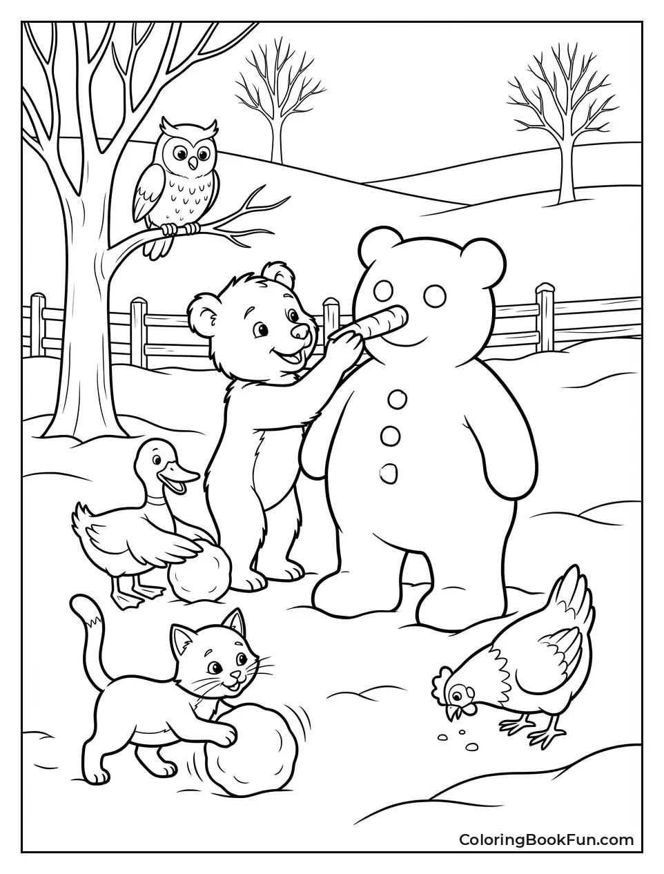 Building Snow Bear Friend