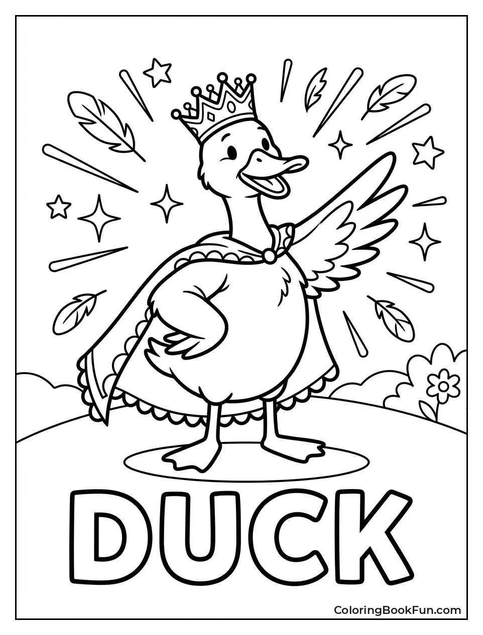 Duck Poses as Princess