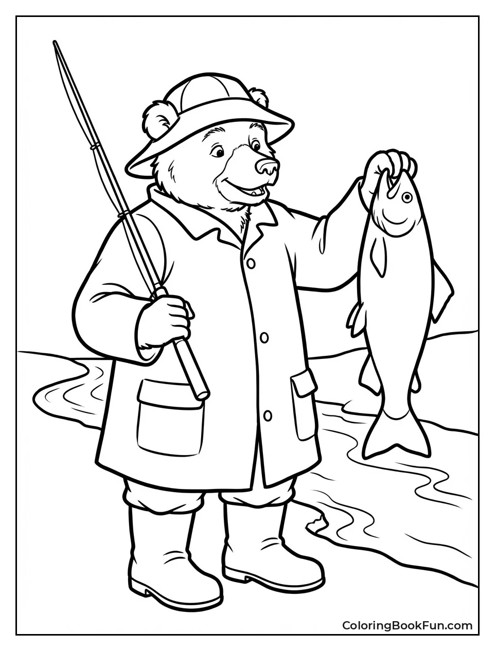 Father Bear Catches Big Fish