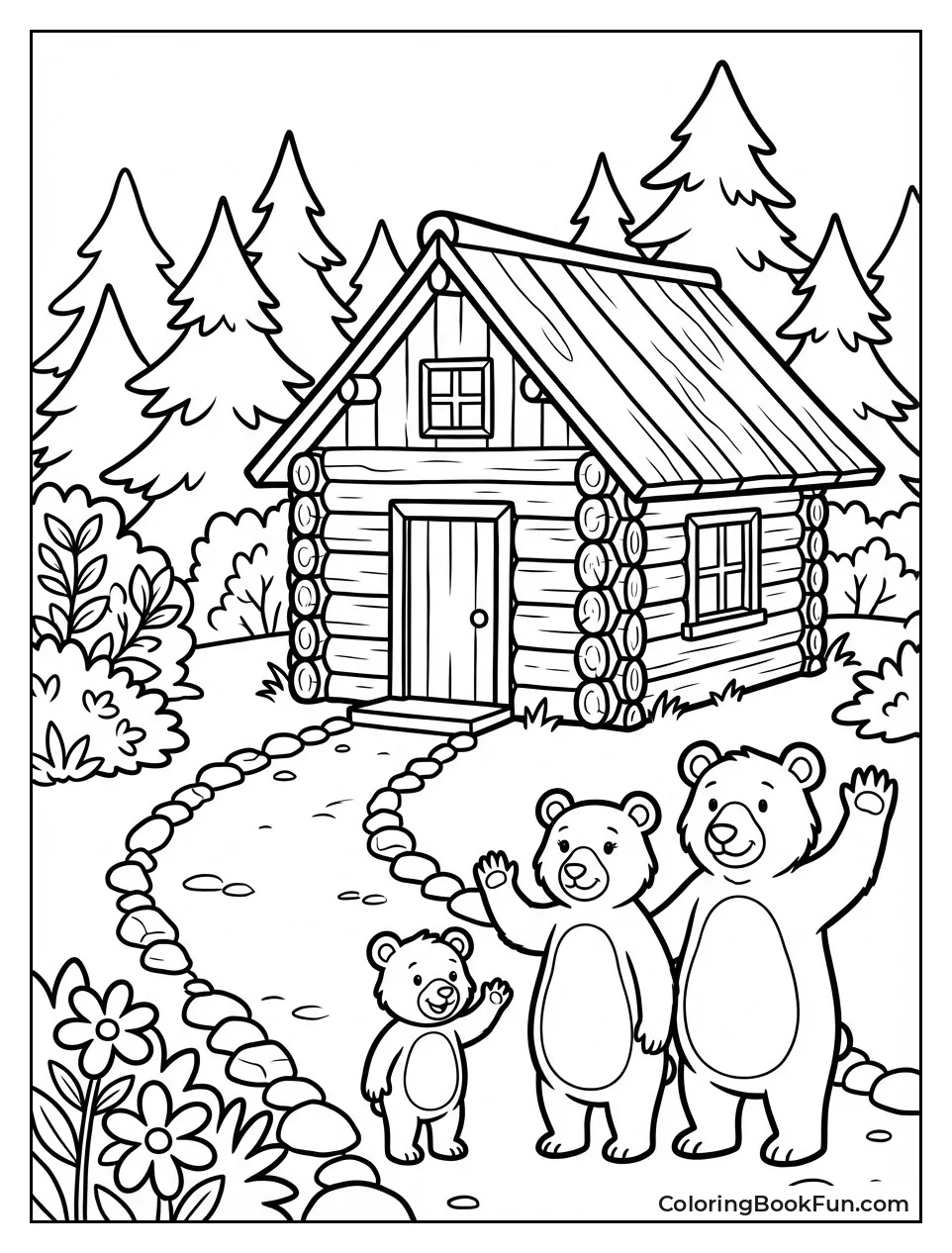 Cabin in Forest Woods