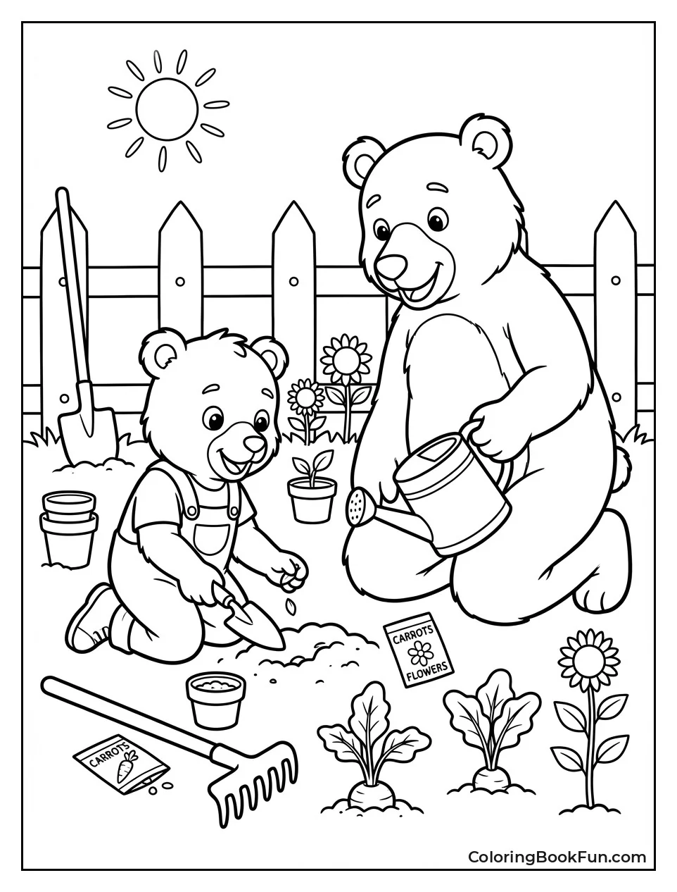 Planting Seeds in Garden