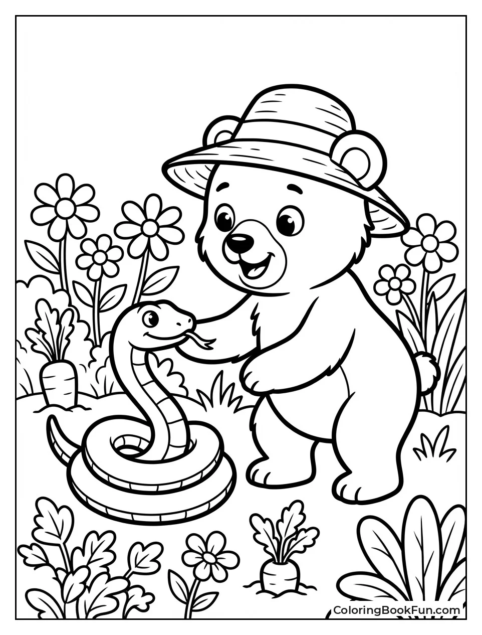 Little Bear Plays with Snake