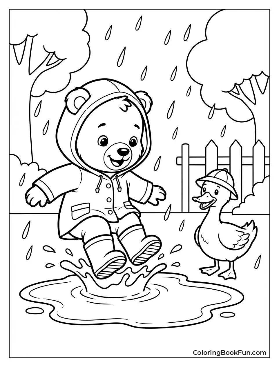 Splashing Rainy Day Puddles