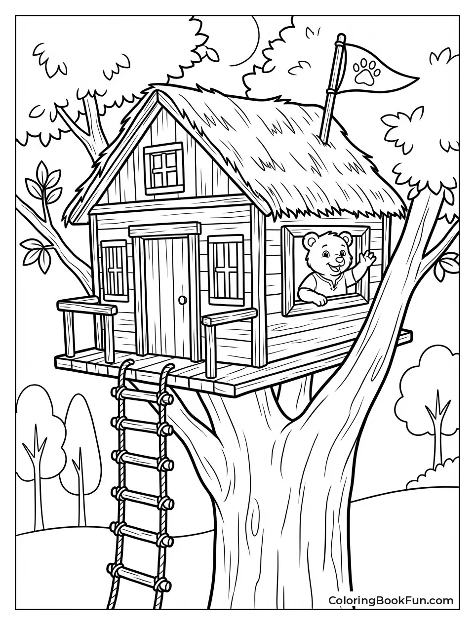 Little Bear's Treehouse Ladder