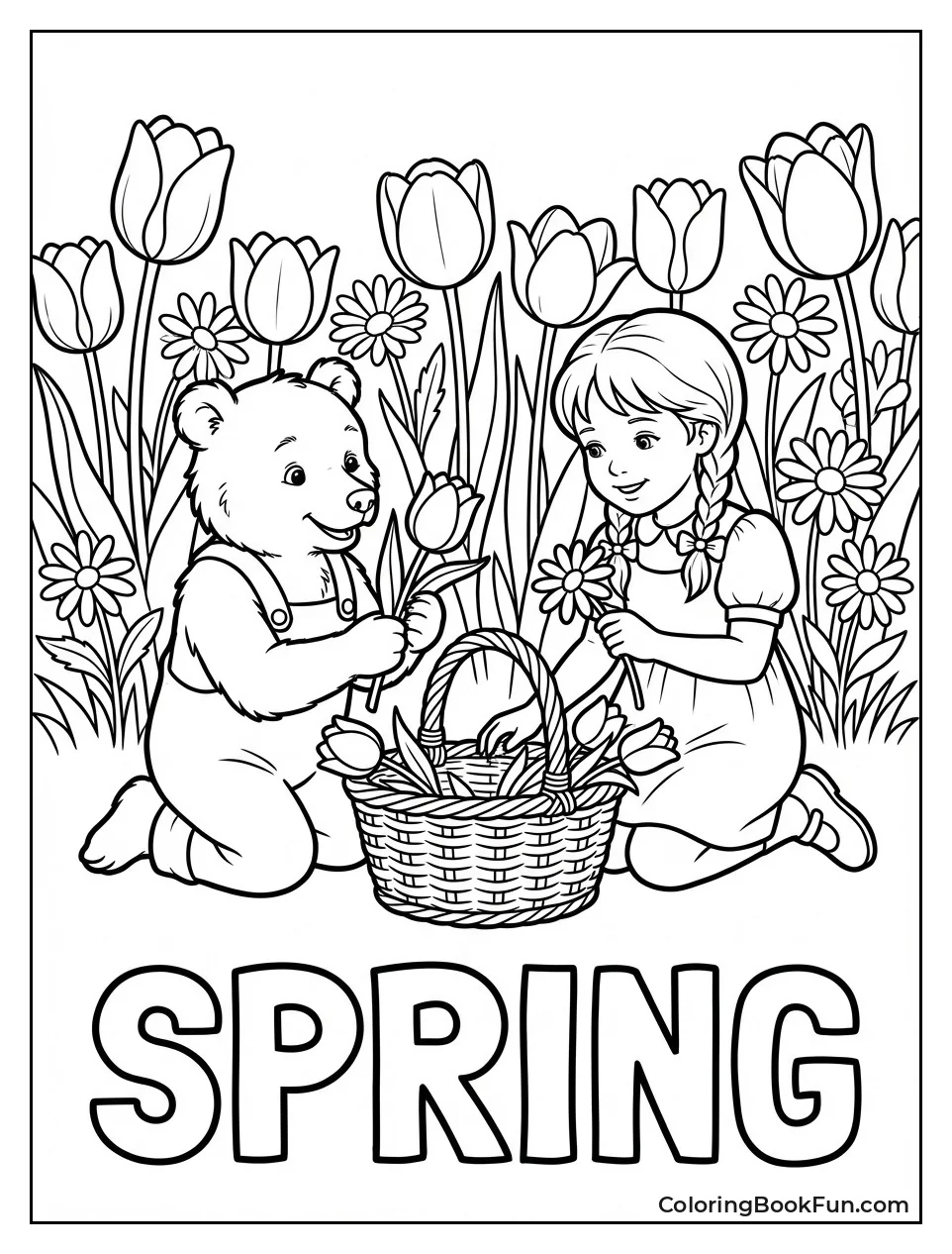 Picking Spring Flowers