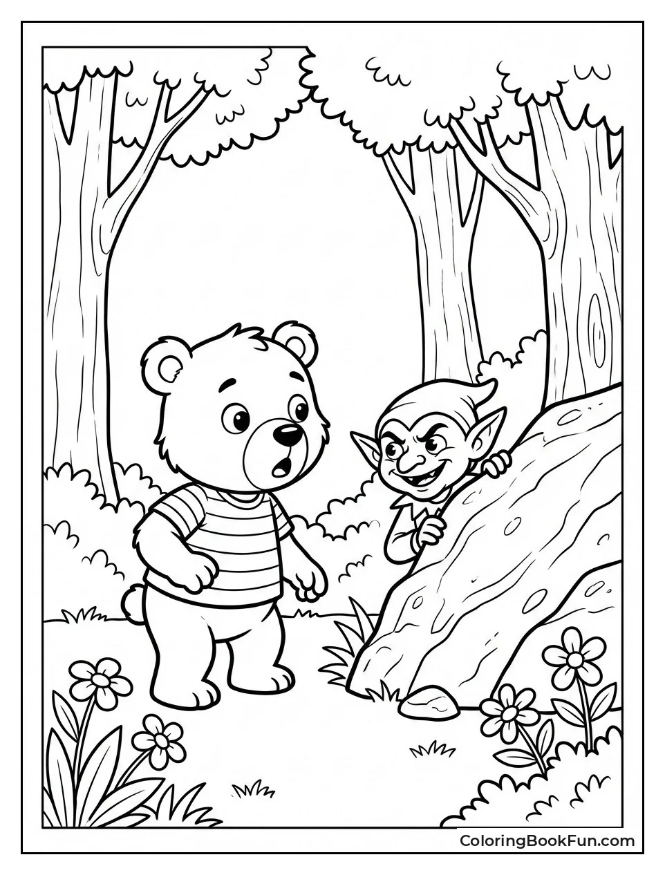 Goblin Peeks from Rock