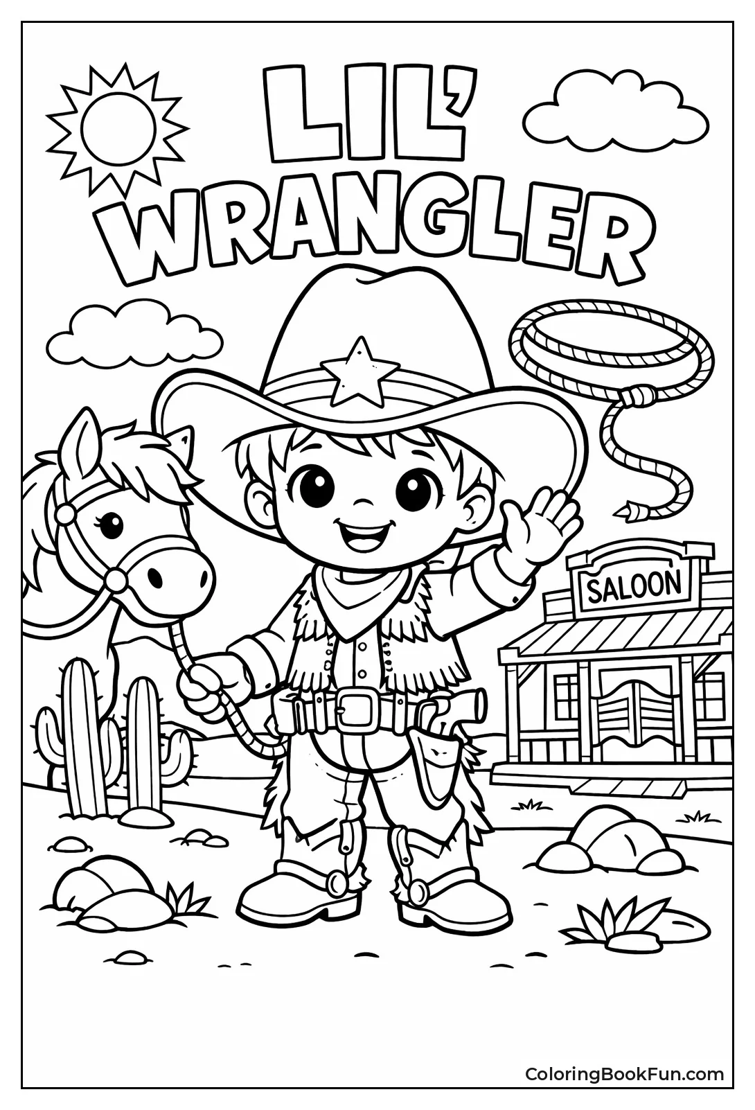 Little Cowboy Waving Hat