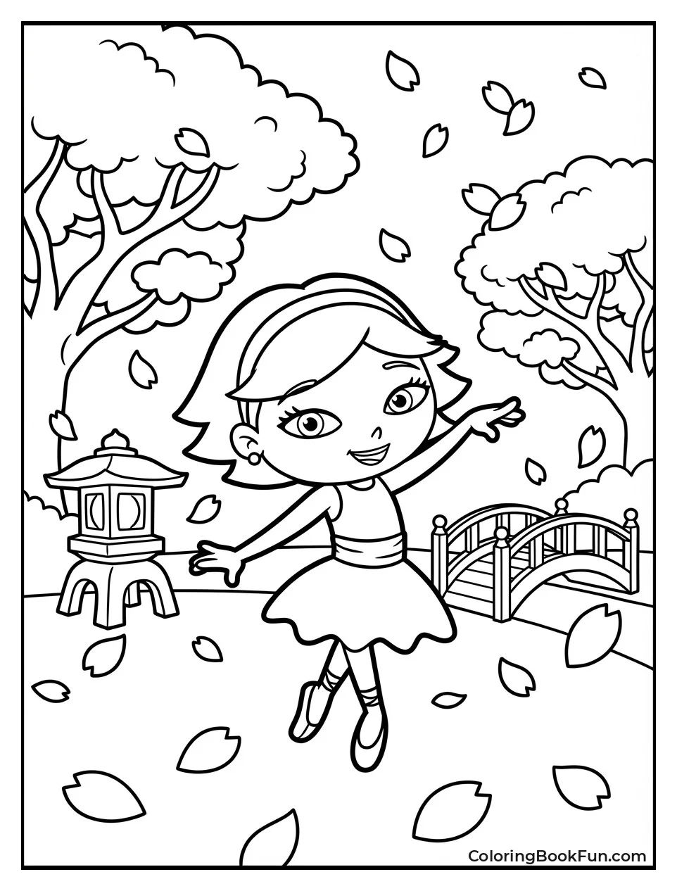 June Dances under Blossoms