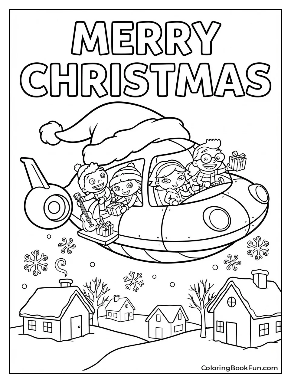 Rocket Delivers Christmas Gifts