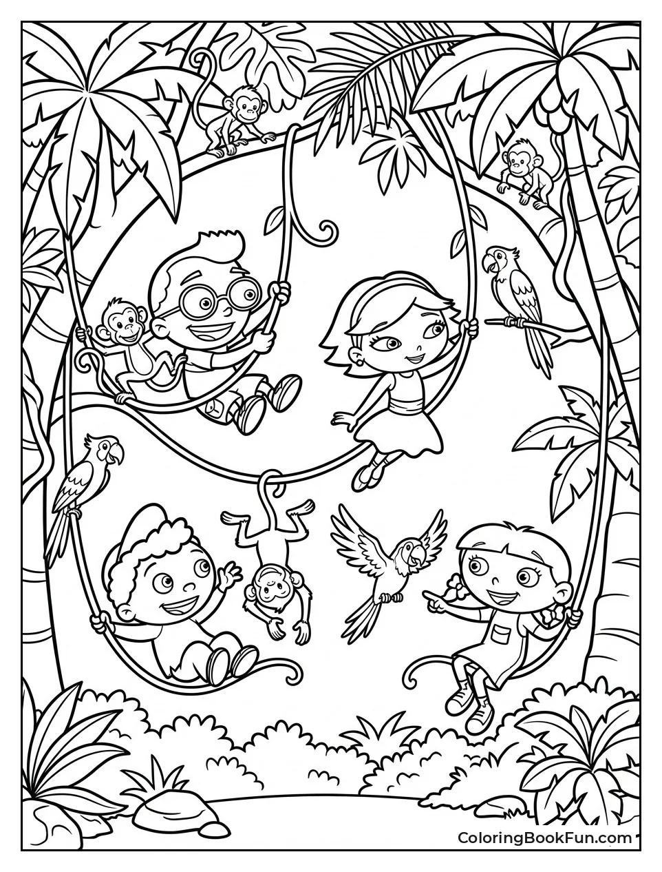 Team Swings in Jungle