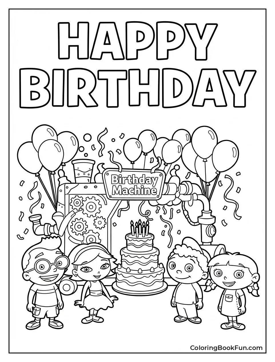 Festive Birthday Machine Party