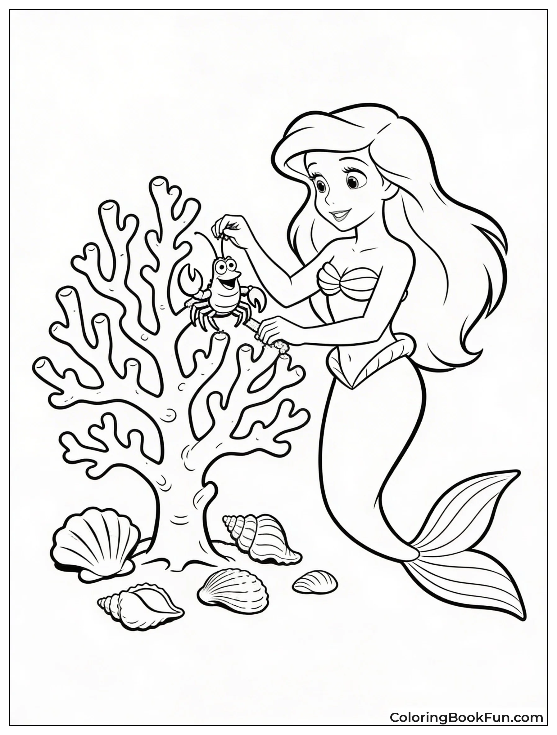 Ariel Decorates Christmas Tree