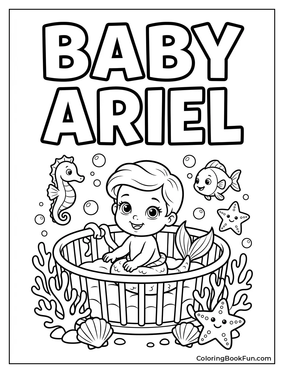 Baby Ariel Plays in Bubbles