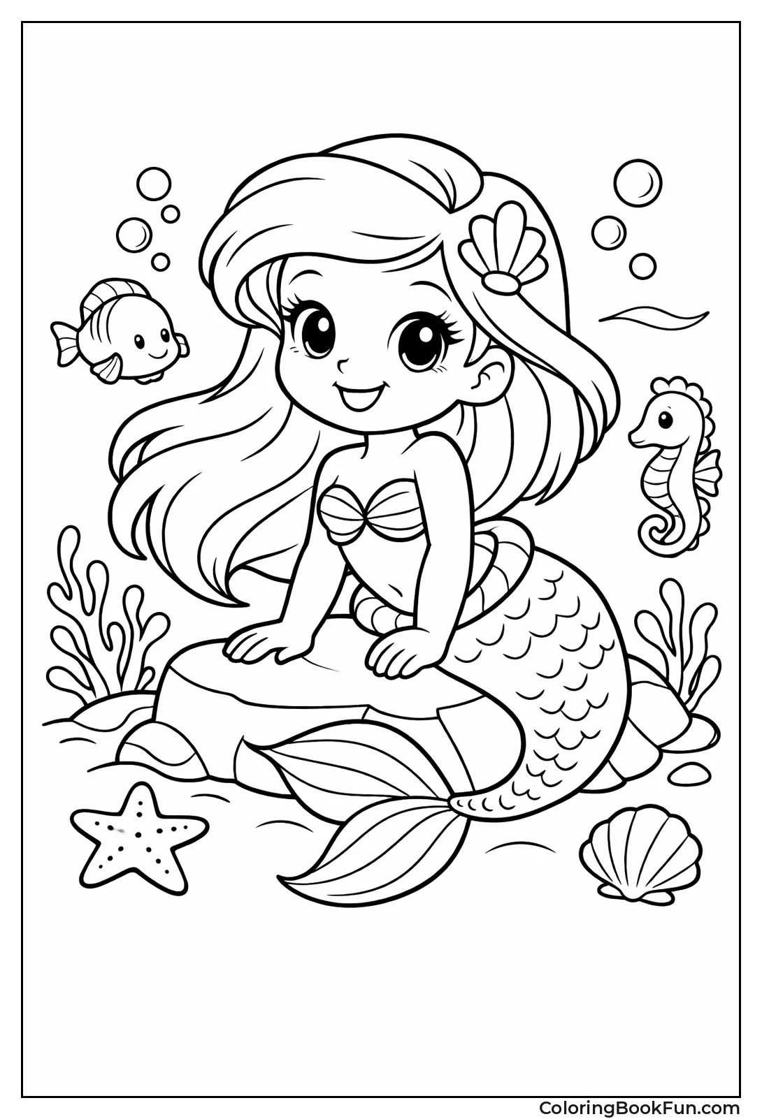 Cute Ariel Smiles Sweetly