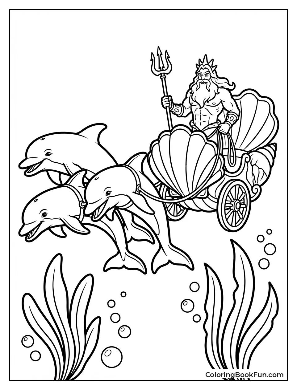 Dolphins Pull Royal Chariot