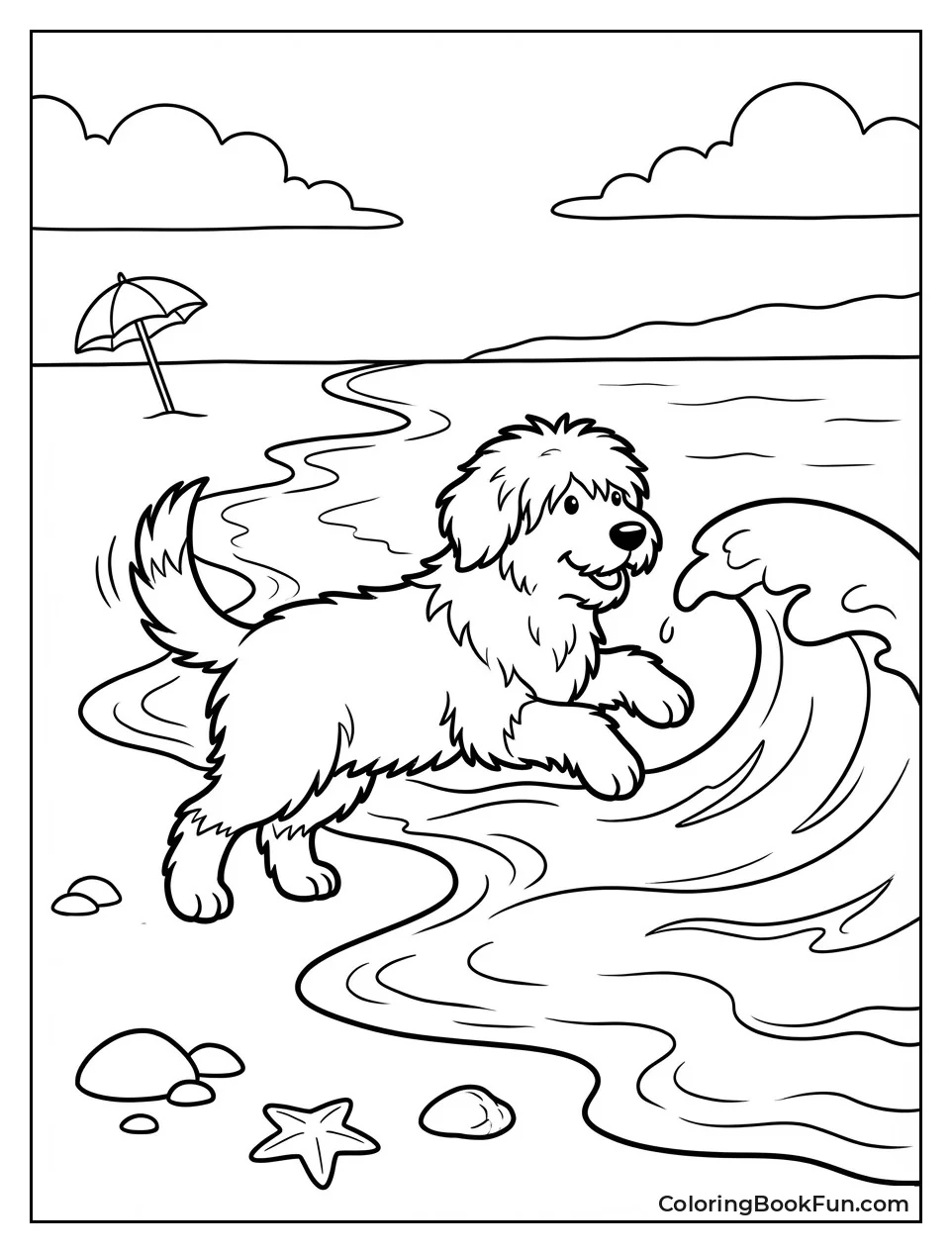 Max Chases Beach Waves