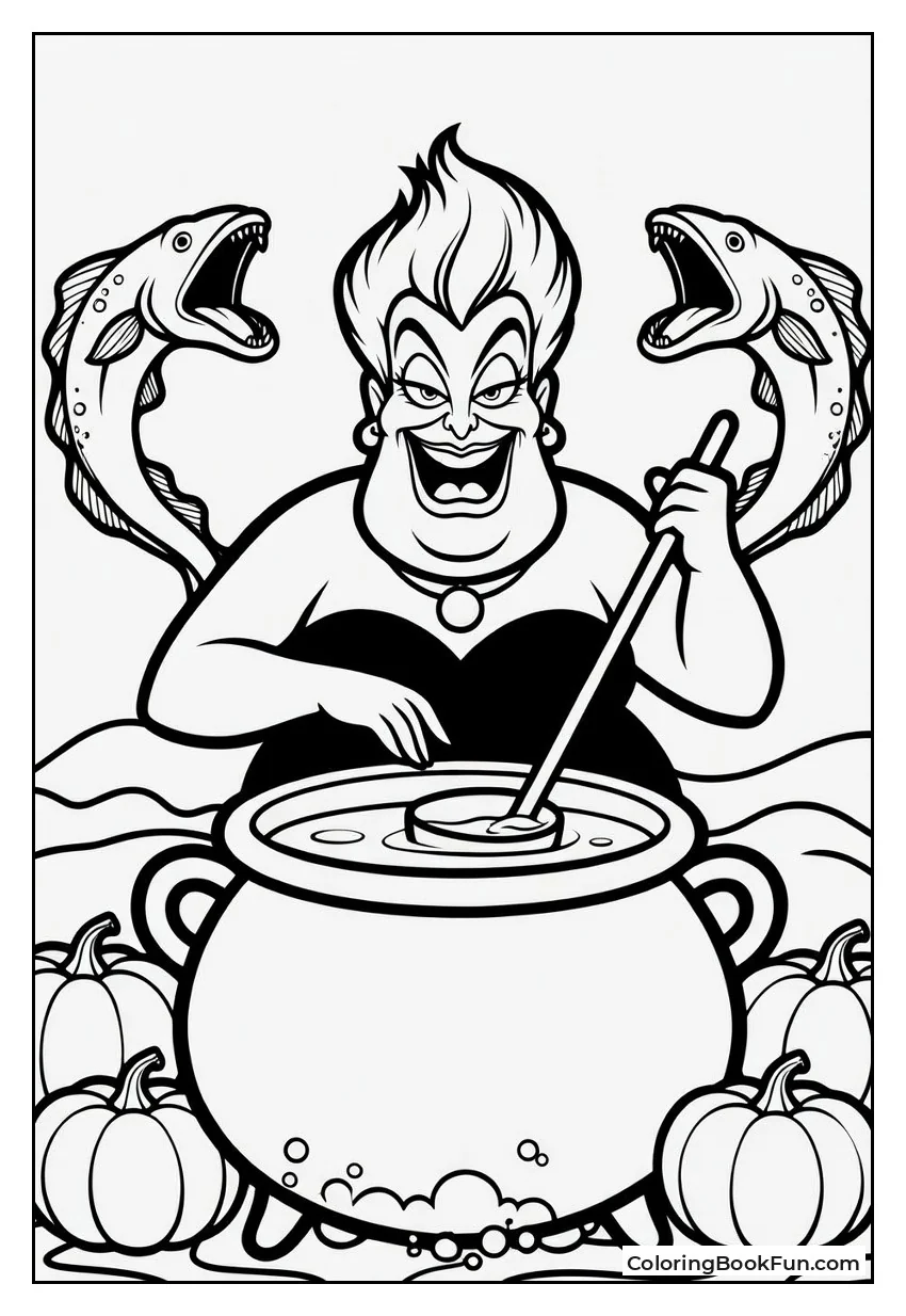 Ursula Stirs Witchy Potion