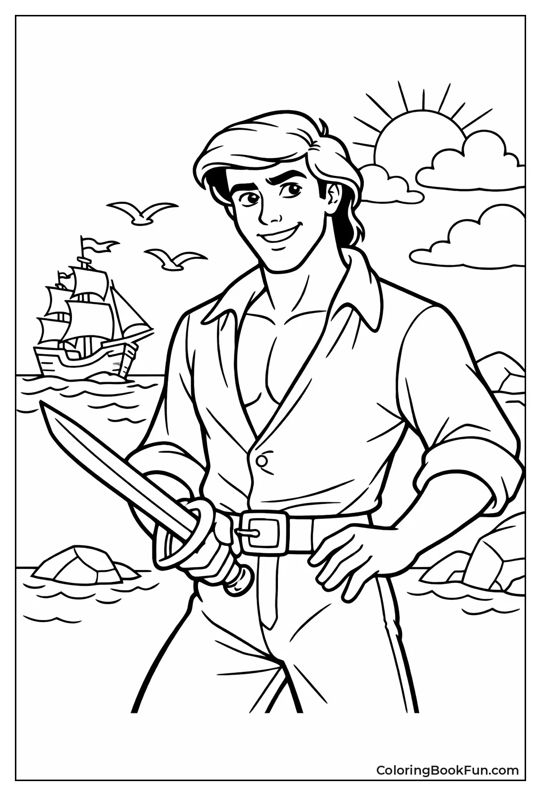 Prince Eric Smiles Confidently