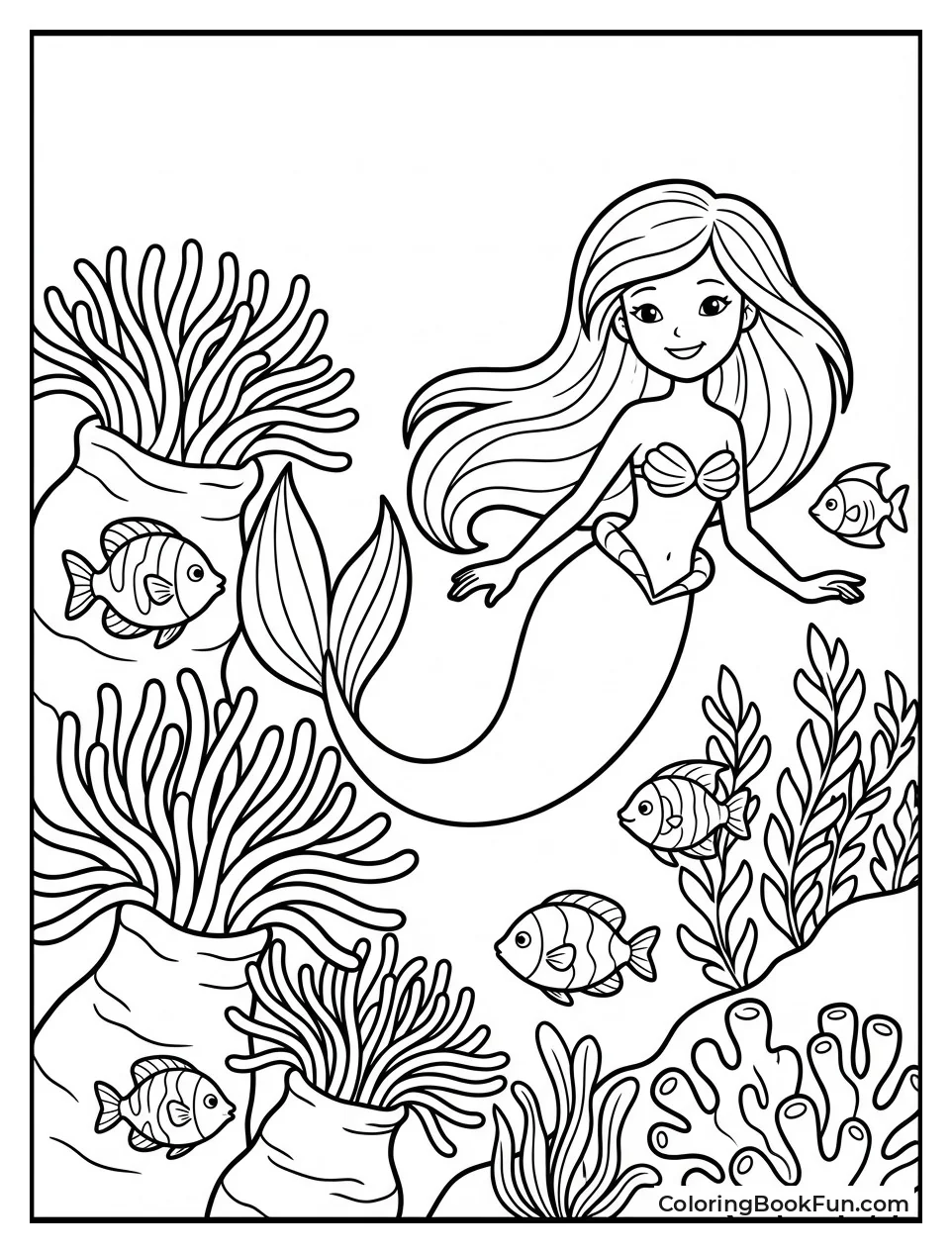 Fish Play in Coral Reef