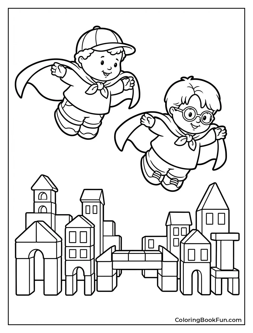 Boys Play Super Heroes