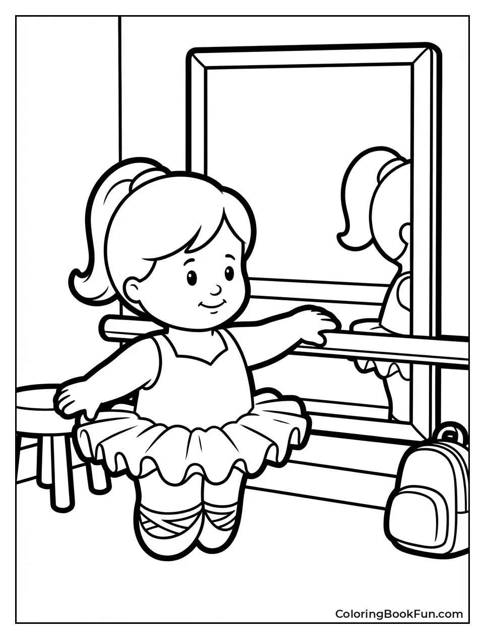 Tessa Practices Ballet