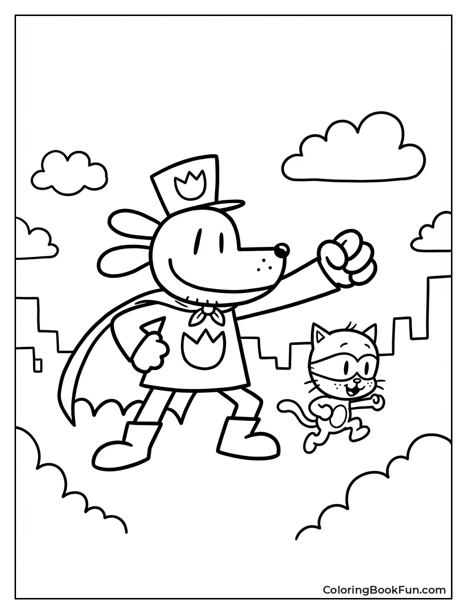 Li'l Petey Poses Heroically