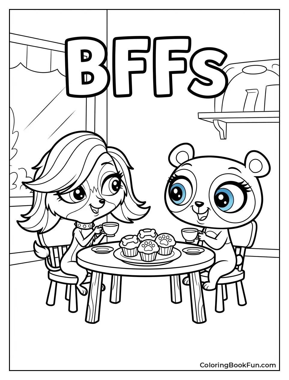 Zoe and Penny Tea Party