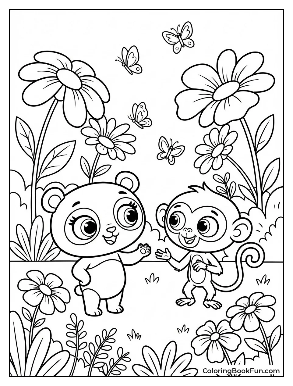 Pets Chase Big Butterflies