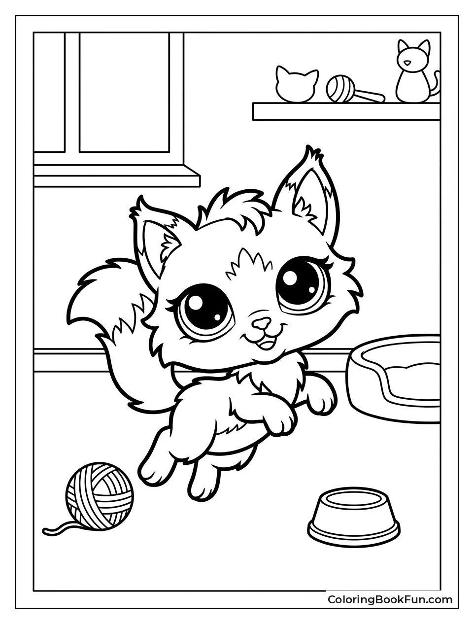 Cute Cat Strikes Playful Pose