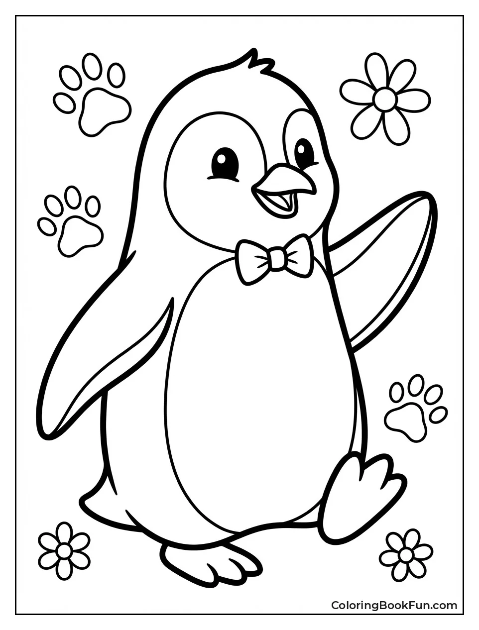 Penguin Waddles with Cheer