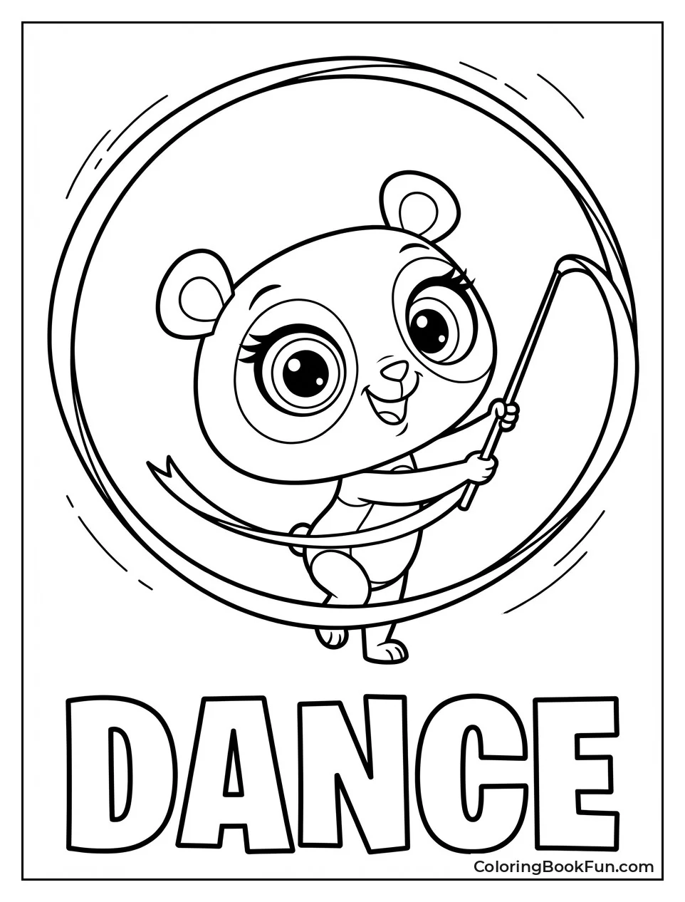 Penny Twirls Graceful Ribbon