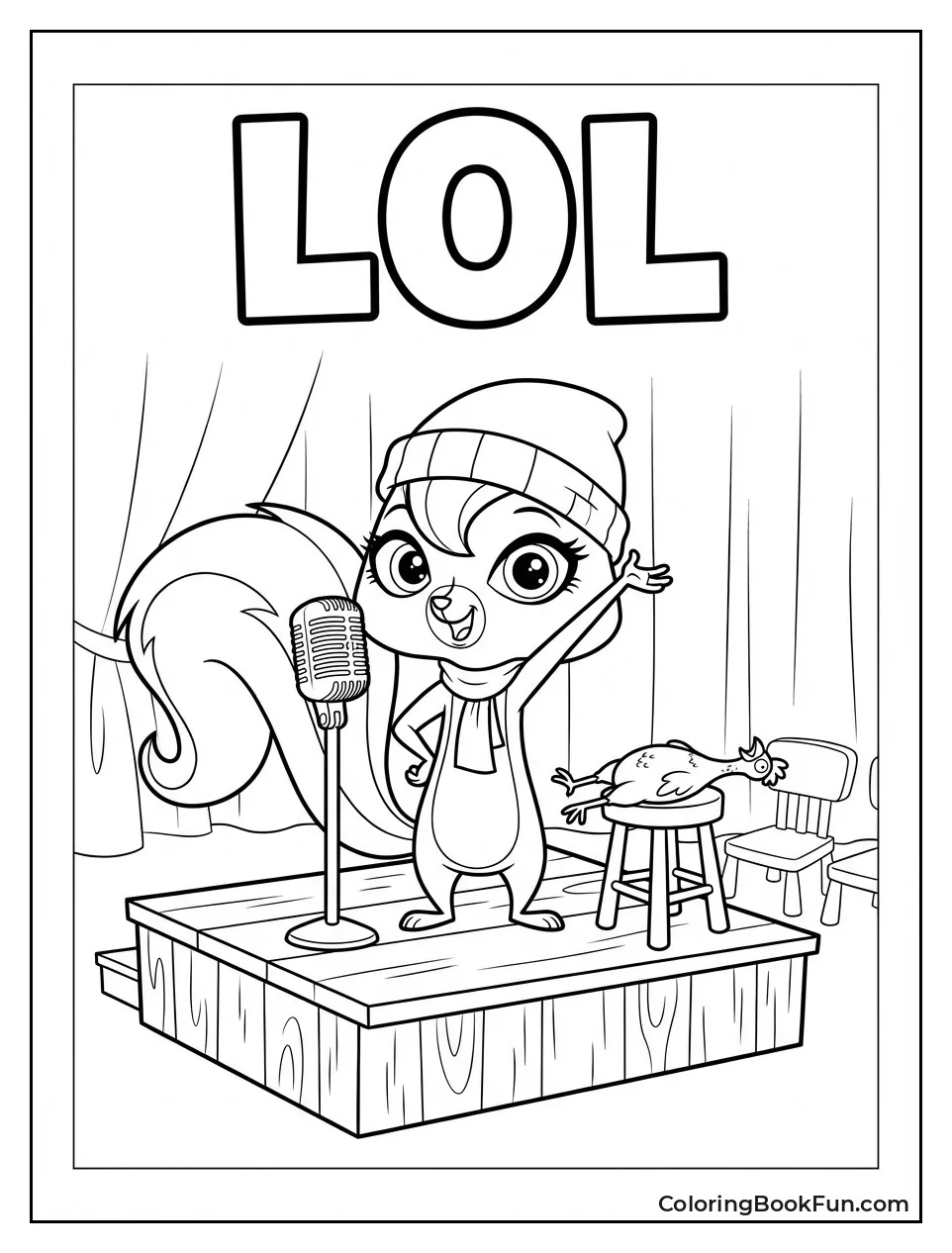 Pepper Jokes on Comedy Stage