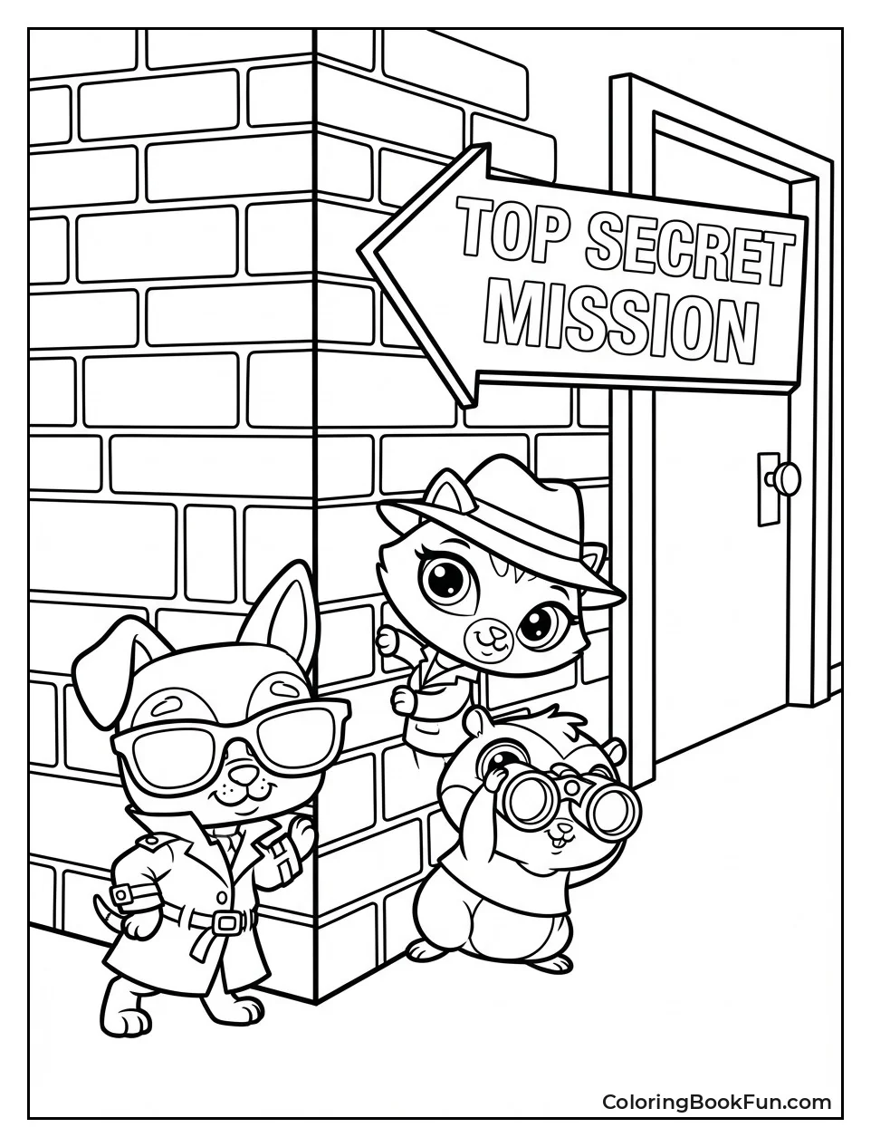 Pets Sneak on Mission