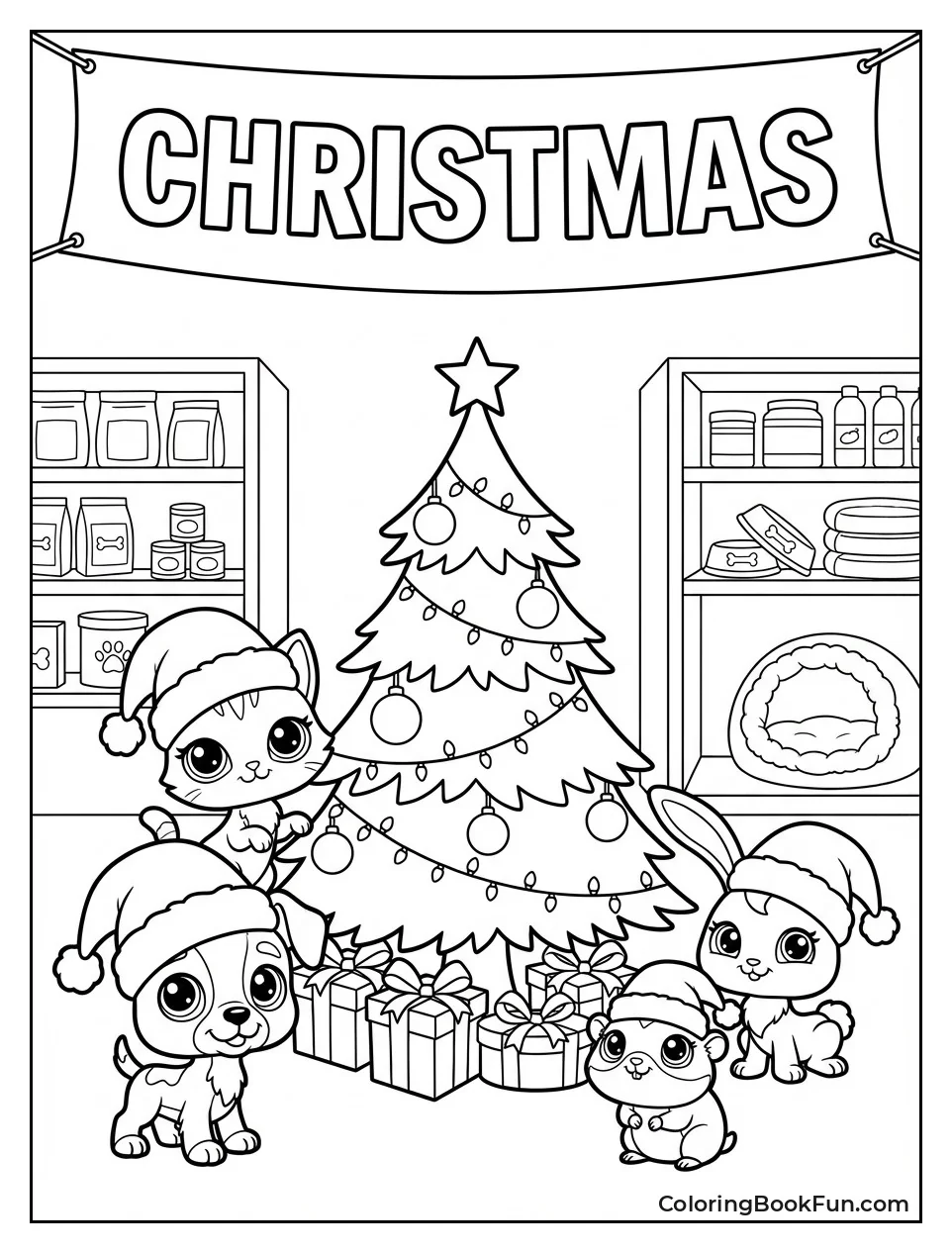 Pets Celebrate Christmas Party