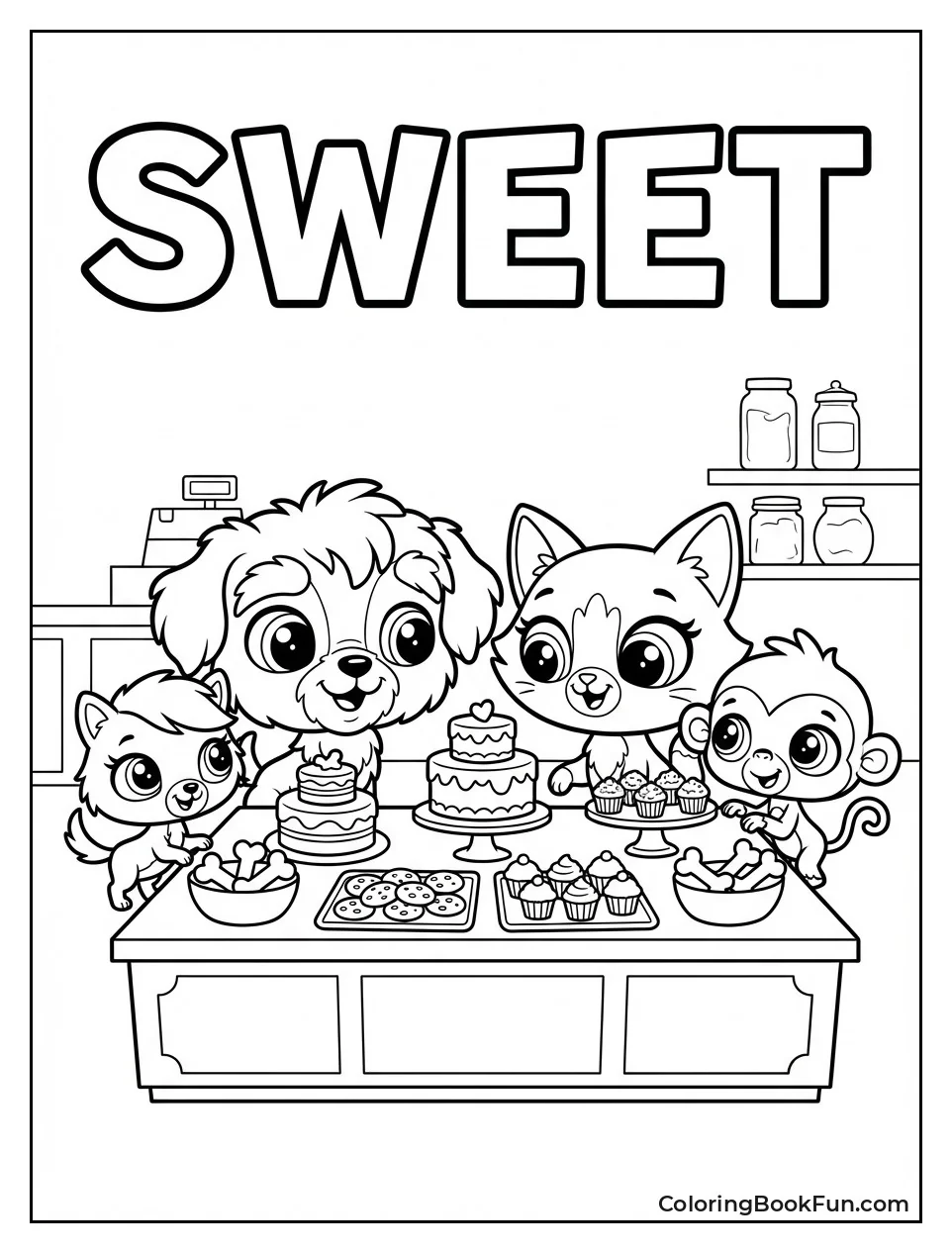 Pets Grab Bakery Treats