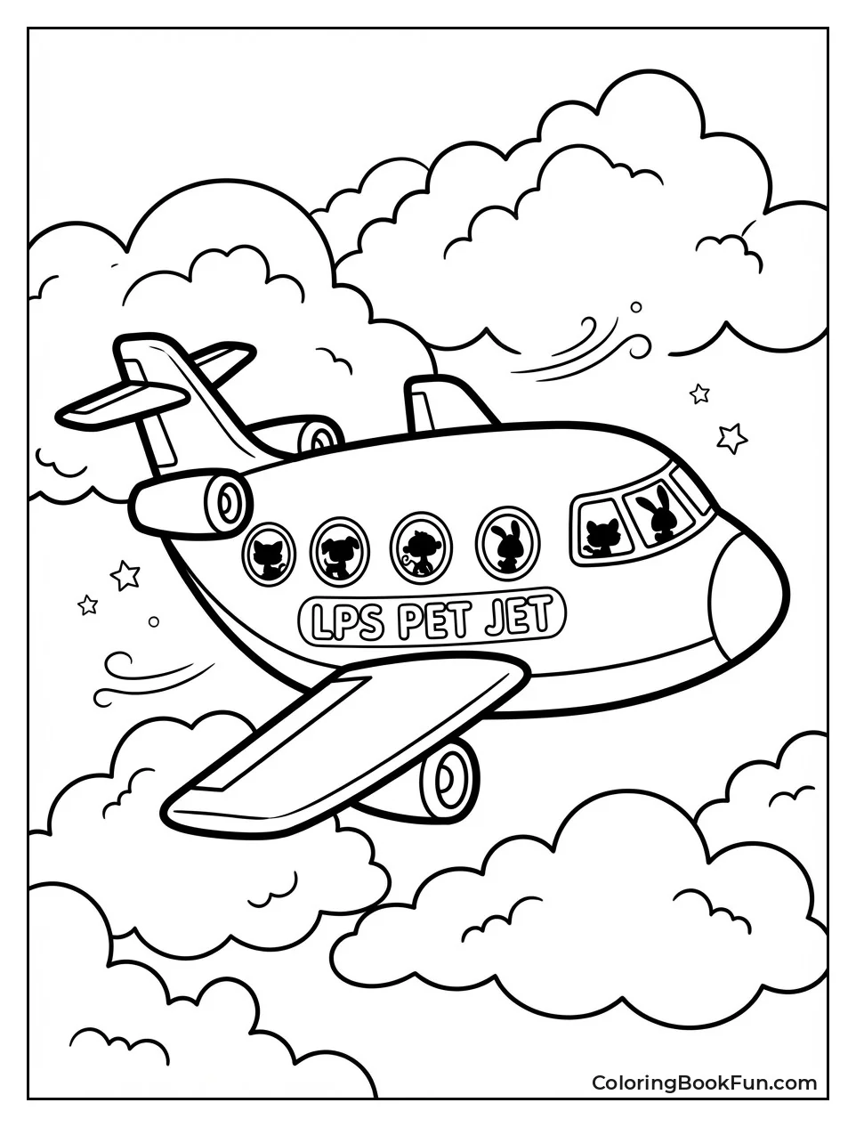 Pet Jet Soars Clouds