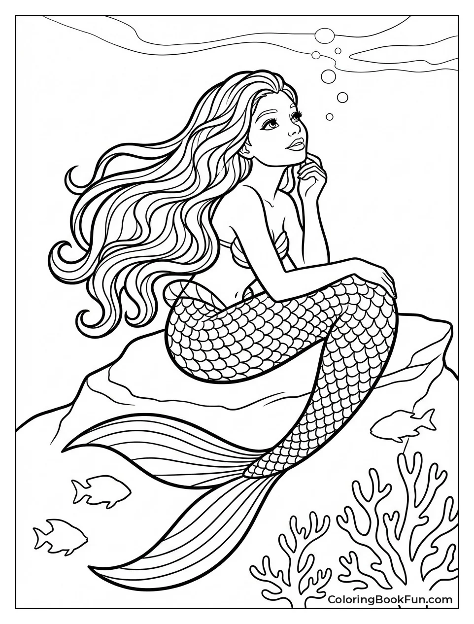 Live-Action Ariel Swims Gracefully