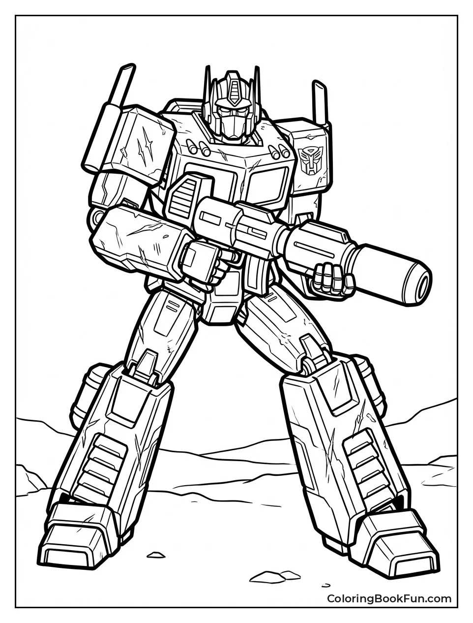 Cinematic Optimus Aims Rifle