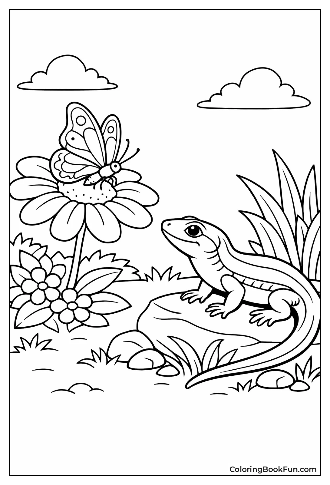 Lizard Watches Butterfly Land