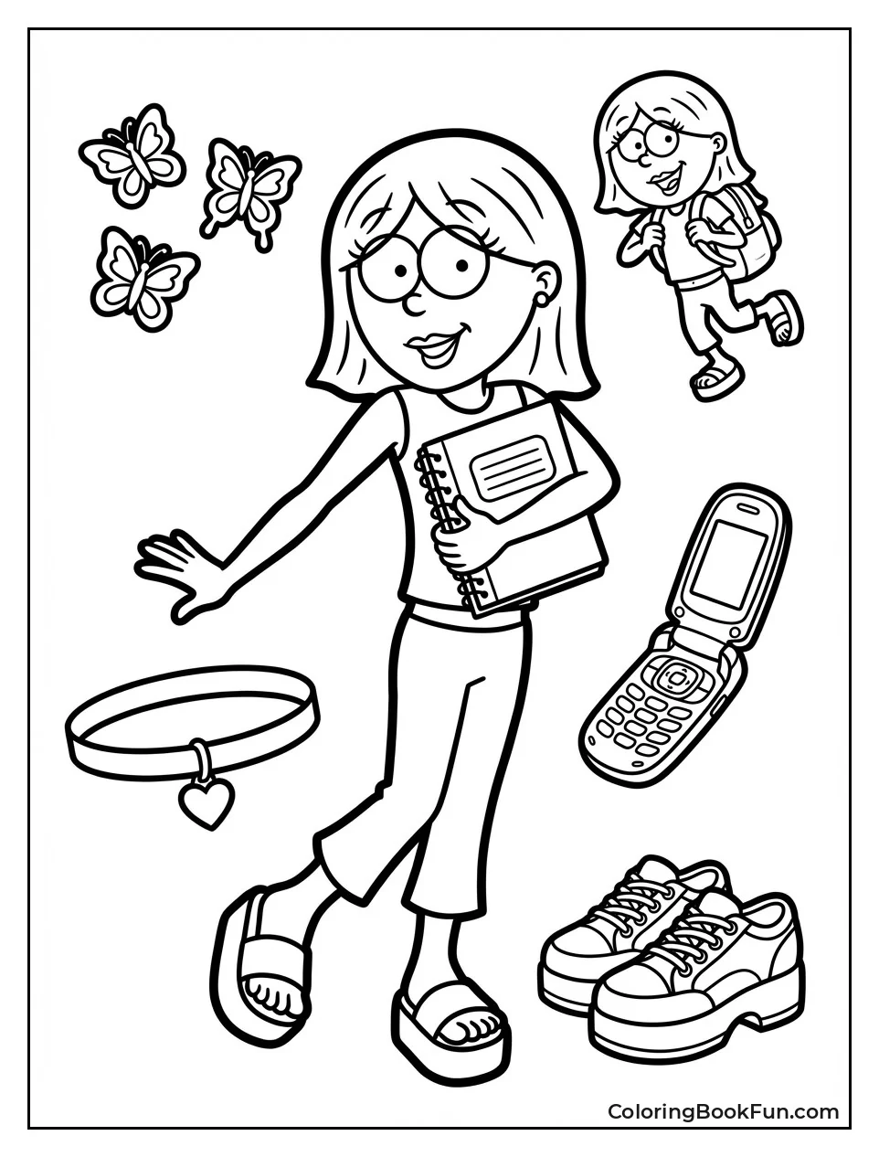 Butterfly Clips and Sneakers